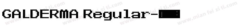 GALDERMA Regular字体转换